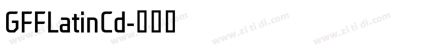 GFFLatinCd字体转换