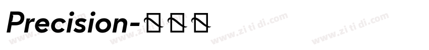 Precision字体转换