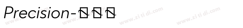 Precision字体转换