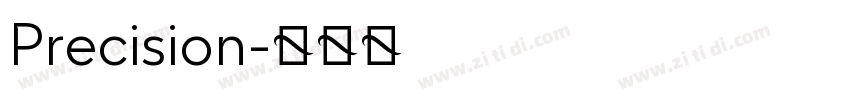 Precision字体转换