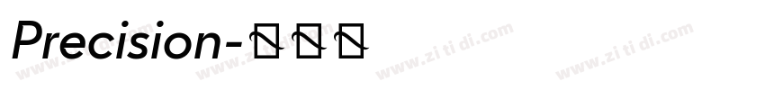 Precision字体转换