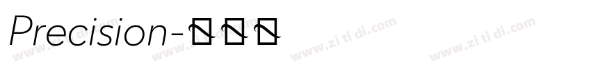Precision字体转换
