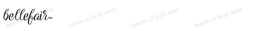 bellefair字体转换
