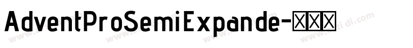 AdventProSemiExpande字体转换