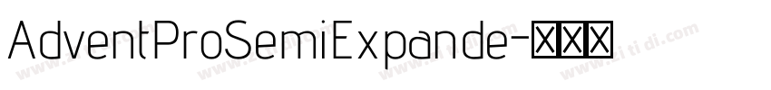 AdventProSemiExpande字体转换