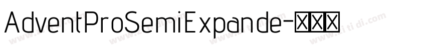 AdventProSemiExpande字体转换