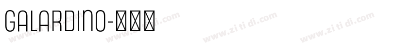 Galardino字体转换
