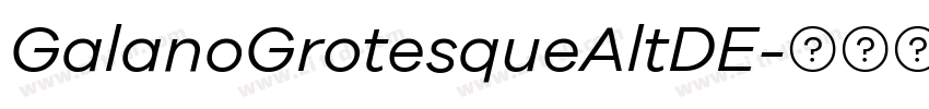 GalanoGrotesqueAltDE字体转换