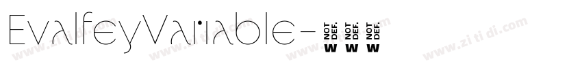 EvalfeyVariable字体转换