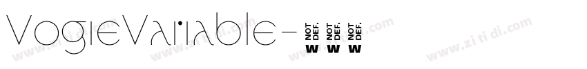 VogieVariable字体转换