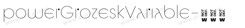 powerGroteskVariable字体转换