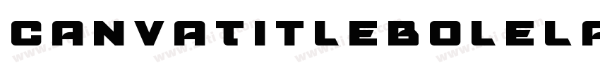 CanvaTitleBoleLatin字体转换