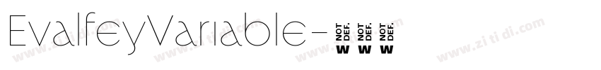 EvalfeyVariable字体转换