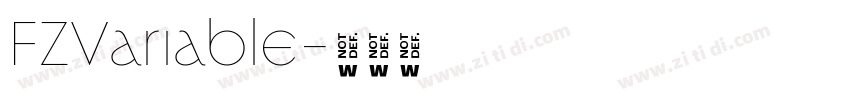 FZVariable字体转换