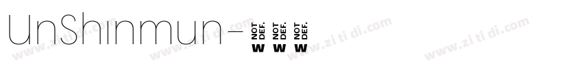 UnShinmun字体转换