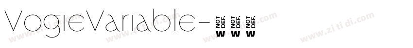 VogieVariable字体转换
