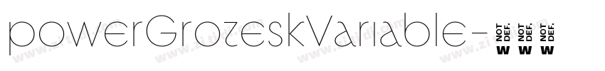 powerGroteskVariable字体转换