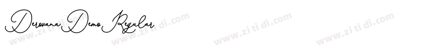 DerovanaDemoRegular字体转换 DerovanaDemoRegular字体转换