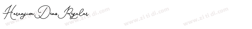 HarumjiwaDemoRegular字体转换 HarumjiwaDemoRegular字体转换