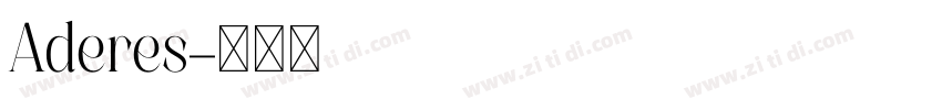 Aderes字体转换