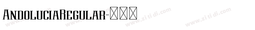 AndoluciaRegular字体转换