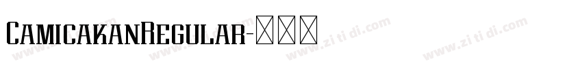 CamicakanRegular字体转换 CamicakanRegular字体转换