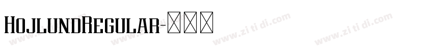 HojlundRegular字体转换 HojlundRegular字体转换