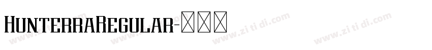 HunterraRegular字体转换