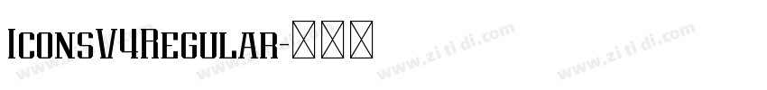 IconsV4Regular字体转换