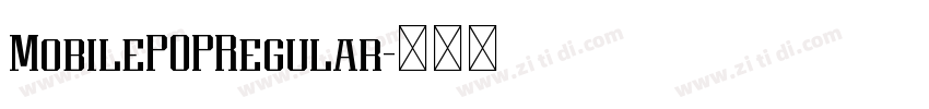 MobilePOPRegular字体转换
