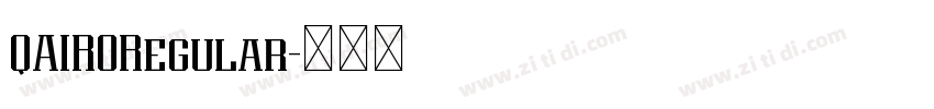 QAIRORegular字体转换 QAIRORegular字体转换