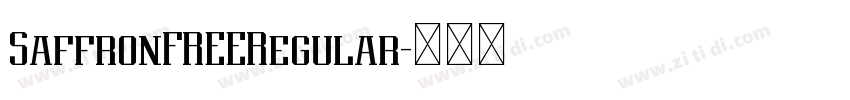 SaffronFREERegular字体转换