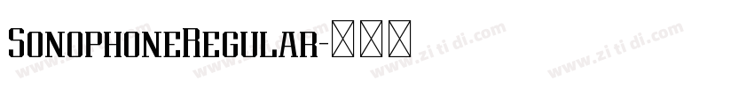 SonophoneRegular字体转换 SonophoneRegular字体转换