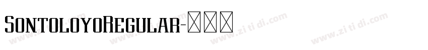 SontoloyoRegular字体转换 SontoloyoRegular字体转换
