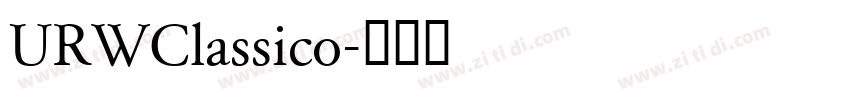 URWClassico字体转换