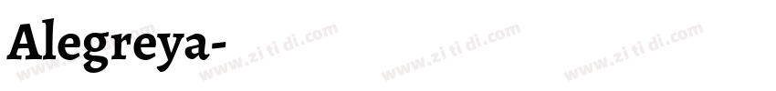 Alegreya字体转换