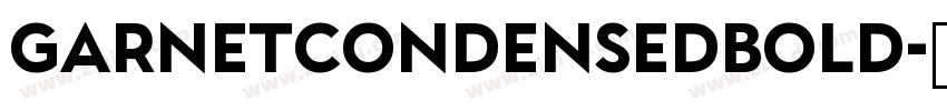 GarnetCondensedBold字体转换
