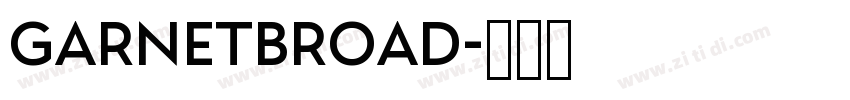 GarnetBroad字体转换
