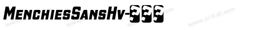 MenchiesSansHv字体转换