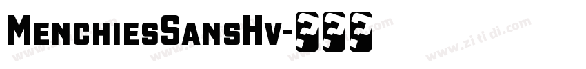MenchiesSansHv字体转换