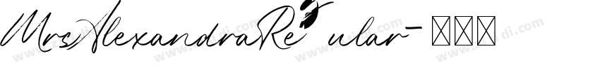 MrsAlexandraRegular字体转换