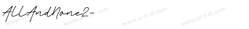 AllAndNone2字体转换