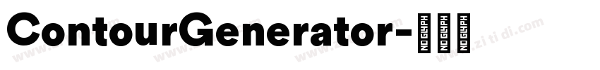 ContourGenerator字体转换
