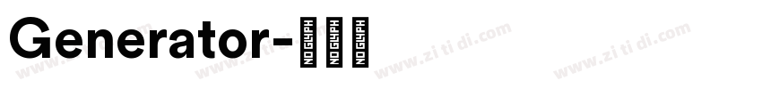 Generator字体转换