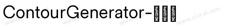 ContourGenerator字体转换