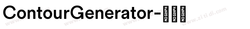 ContourGenerator字体转换