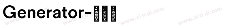 Generator字体转换
