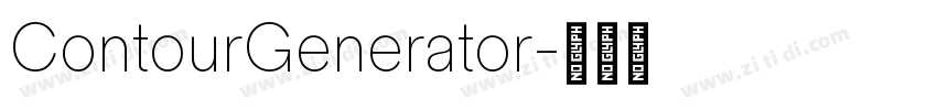 ContourGenerator字体转换