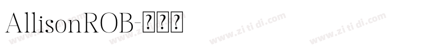 AllisonROB字体转换