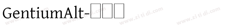GentiumAlt字体转换